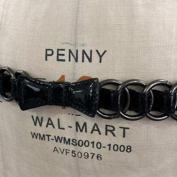 MNG MANGO Vintage Chic Punk Belt Patent Leather - Picture 7 of 8